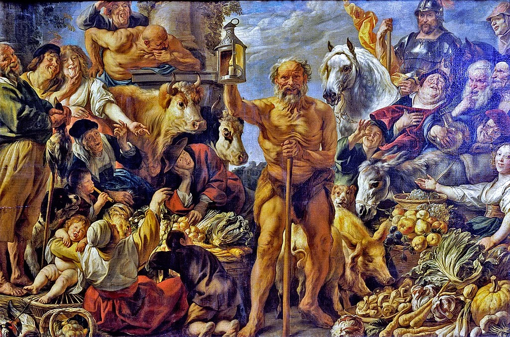 Diogene alla ricerca di un uomo onesto - Gemaldegalerie Alte Meister, Dresda